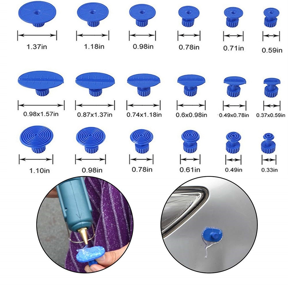 PDR tools paintless dent repair tools Paintless Dent removal Different Sizes pdr glue pulling tabs for Dent Removal