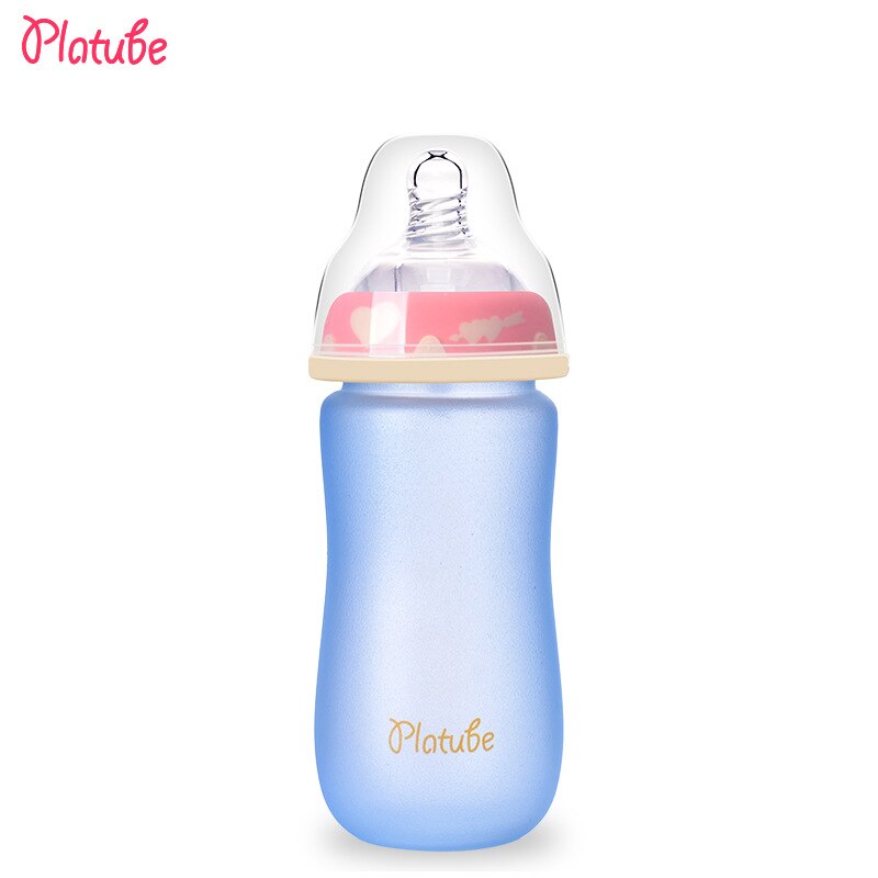 Water Fles Met Stro Babyflessen Pasgeboren Biberones Bebes Leuke Water Fles Babyvoeding Silicone Baby Fles Flessen Baby: D