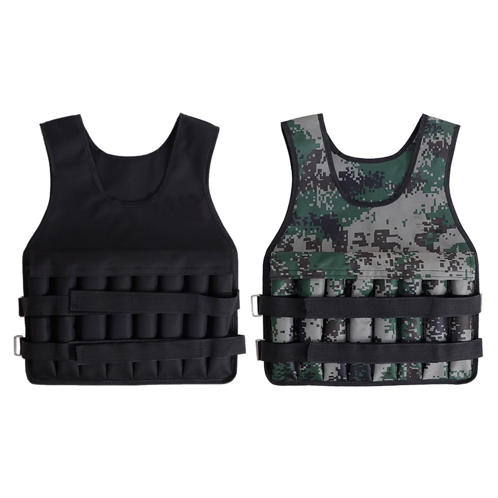 Adulte 20kg chargement pondéré gilet réglable sable gilet pour boxe entraînement Fitness équipement gilet veste sable vêtements