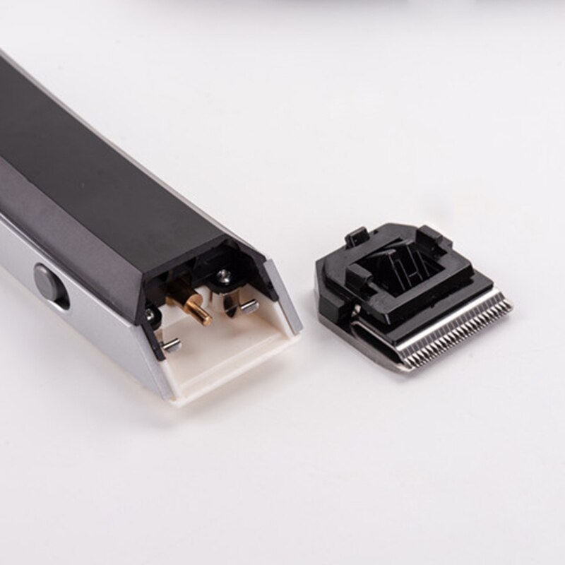 Hiustenleikkuri plug-in sähköinen työntöleikkuukone kampaaja kotitalouksien minikampaaja parranajokone parranleikkauskone eu-pistoke (valkoinen)