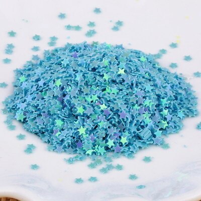 30G 3Mm Star Pailletten Nail Art Platte Losse Pailletten Glitter Pailetten Wedding Craft Kids Diy Accessoires 5 Kleuren beschikbaar: 12 Light Blue AB