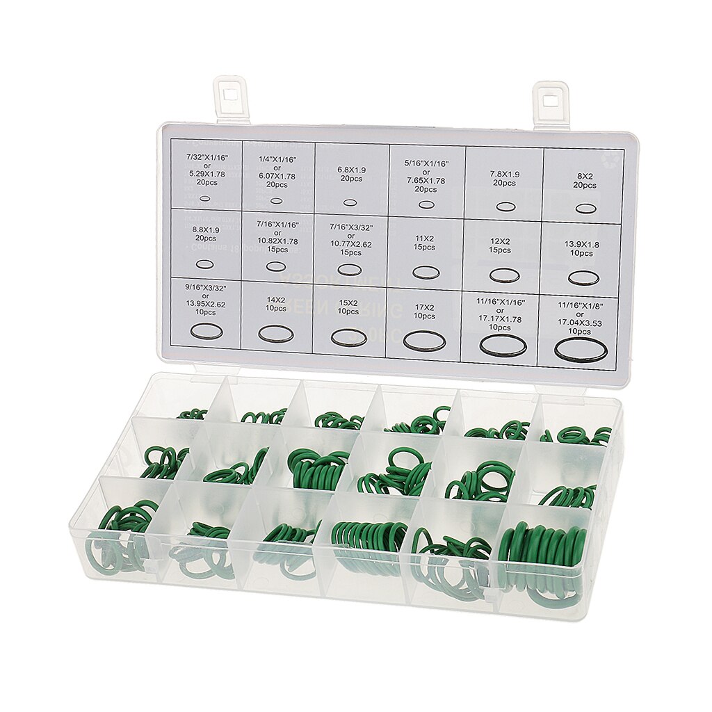 270x Assortment Kit Car HNBR AC System Air Conditioning O Ring Seal Set Tool