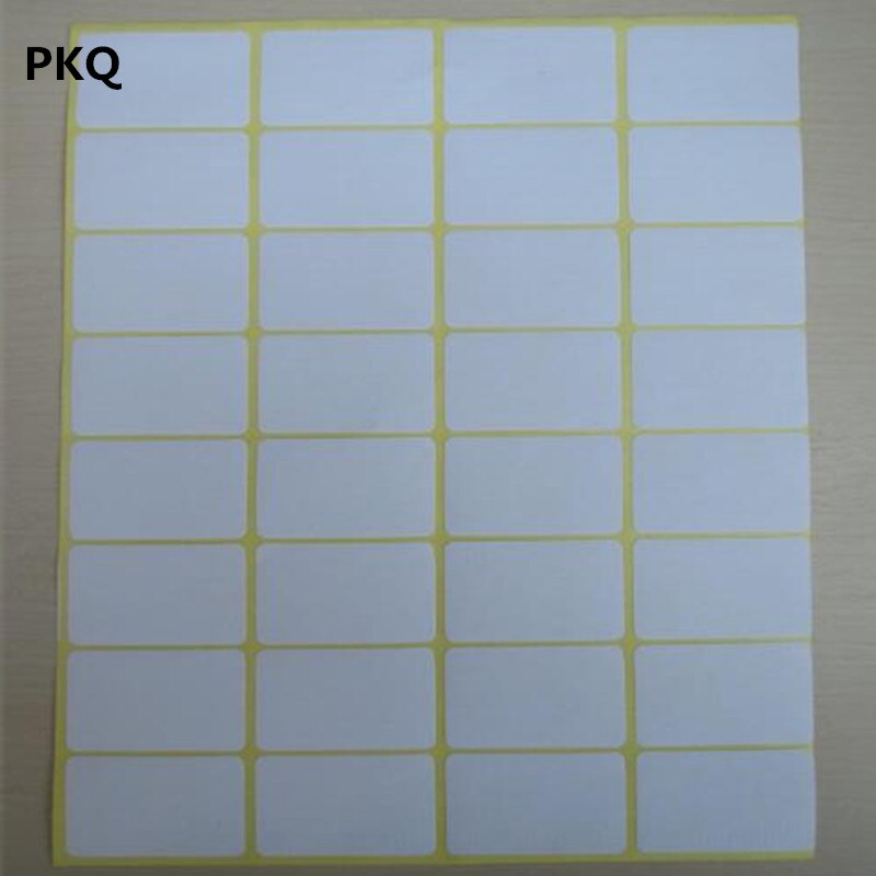 Many Sizes Blank Sticker for Inkjet Printers Self Adhesive Price Label White Writing Paper Stickers School Supplies 15 Sheets