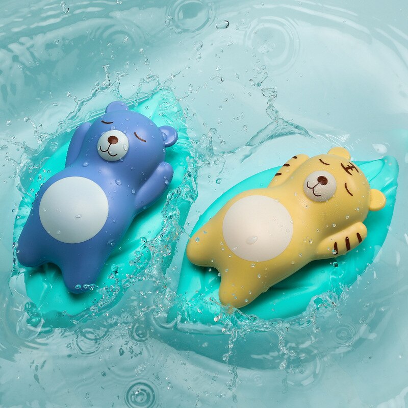 1PCS Cute Cartoon Animal Bath Toy for Baby Beach Pool Wound-up Chain Clockwork Kids Toy Baby Shower Interactive Toys for Kids