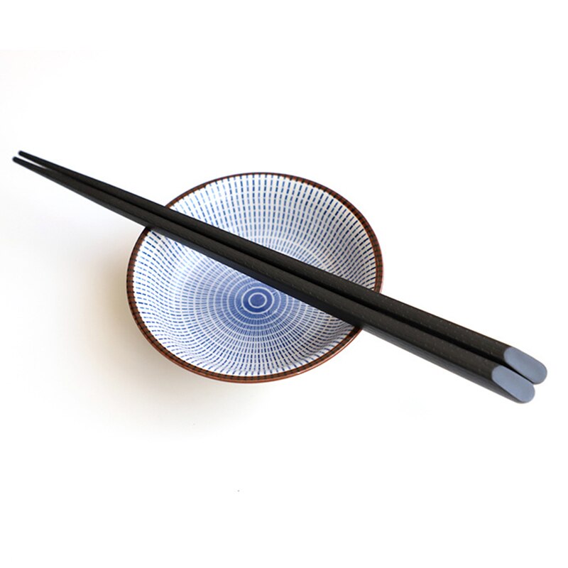 Palillos de Sushi de doble punta de acero inoxidable, estilo japonés, para el hogar, 1 par