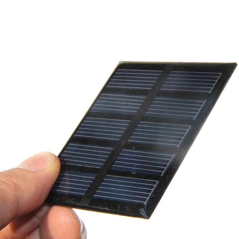 Mini 0.5 W 2.5 V Zonnecel Polykristallijne Solar Module Solar Speelgoed Panel 58*70*3 MM 10 Stks/partij