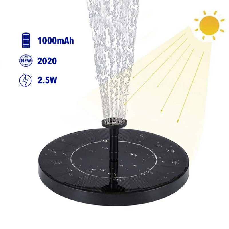 190L / H Floating Solar Fountain Outdoor Pool Water Feature Flowing Water Floating Fountain For Garden Pool Pond Decoration