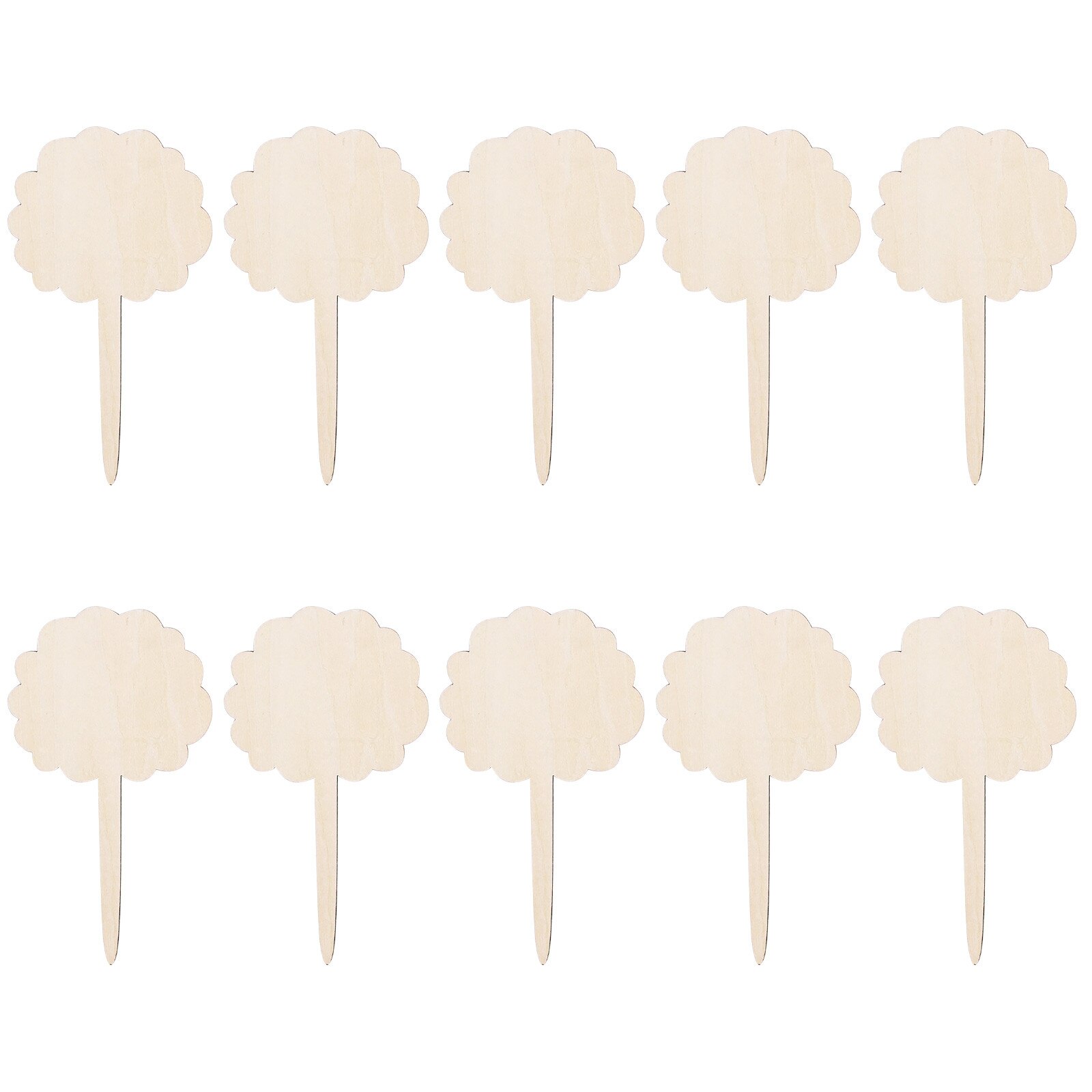 Letrero de madera con etiqueta para planta de jardín, decoración creativa para plantas de jardinería, se puede escribir, herramientas de maceta de vivero, 10 Uds.: B