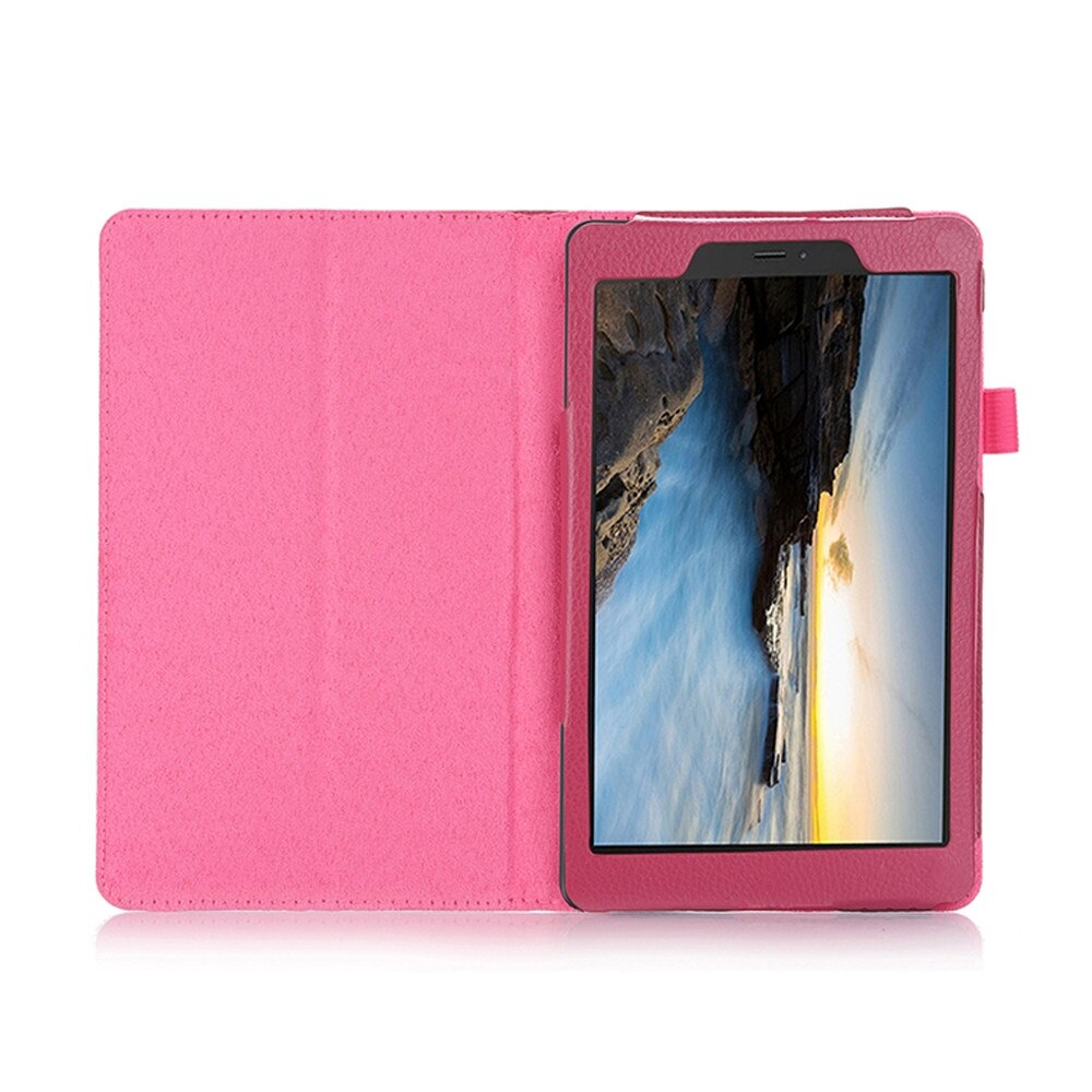 Capa para samsung galaxy tab um 8.0 2019 SM-T290 t295 suporte de couro do plutônio caso inteligente capa para samsung galaxy tab: Hot Pink