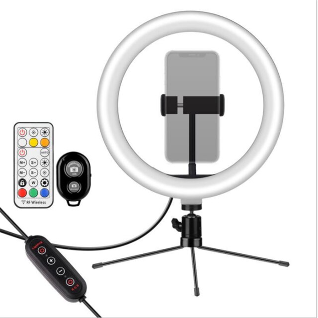 6/10 Inch Dimbare Rgb Led Selfie Ring Vullen Licht Foto Ring Lamp Met Statief Voor Make Video Live Aro De luz Para Celular: 26cm fill Lamp