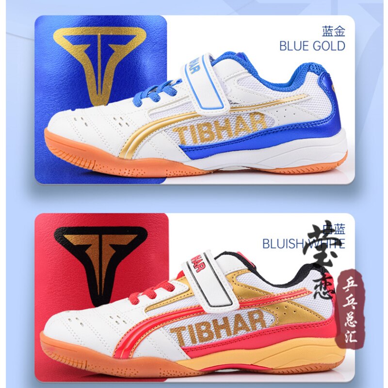 Original Tibhar Children Table Tennis Shoes For Kids Boy Girls table tennis Ping Pong Sport game Sneakers