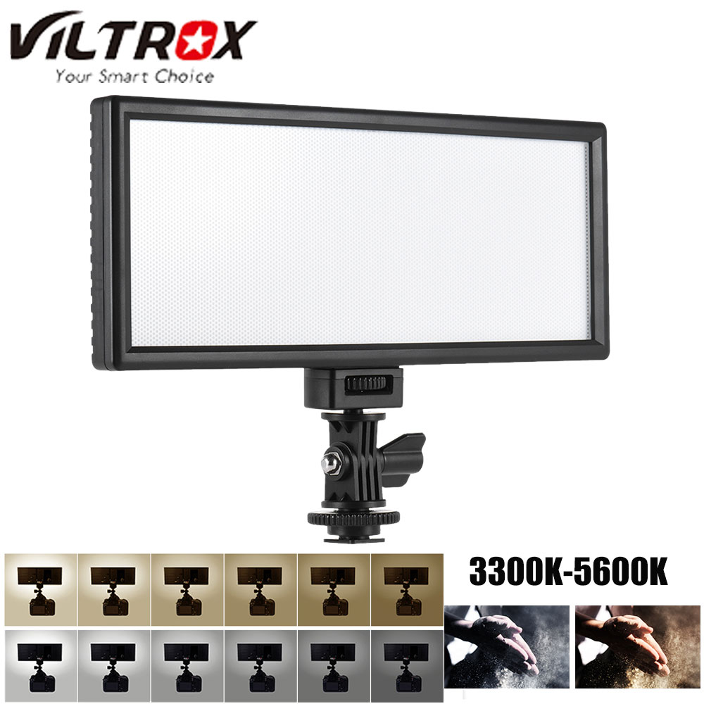Viltrox L132T Ultra-dunne LED Video Light Verstelbare Helderheid 3300 K-5600 K Fotografie Vulling Licht voor Canon nikon Sony