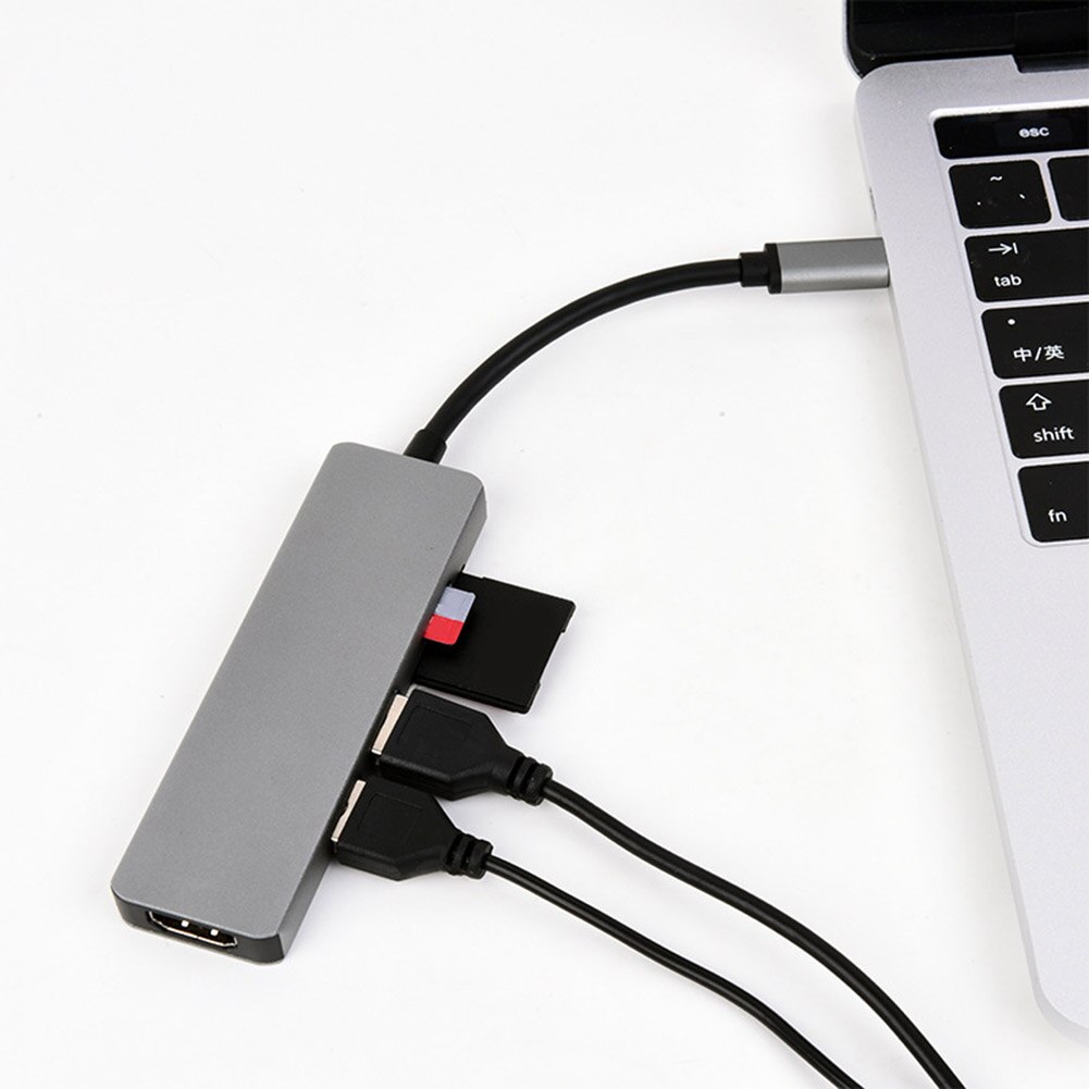 5 in 1 USB Type-C HUB Converter HDMI USB3.0 TF Car... – Vicedeal