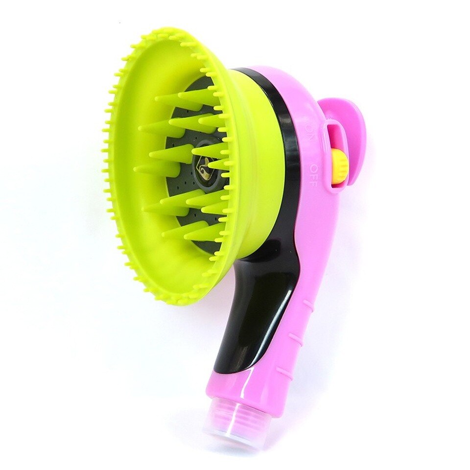 Masaje de lavado escudo contra salpicaduras multifuncional perro gato cabeza de ducha interior exterior herramienta aseo mascota baño rociador Kit