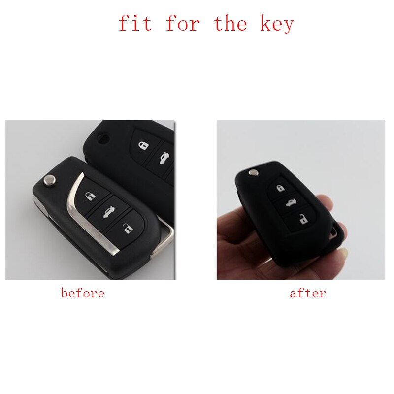 Key Cover For Toyota Crh Auris Corolla Avensis Verso Yaris Aygo Scion TC IM Car Remote Key Fob Shell Cover Case Keychain