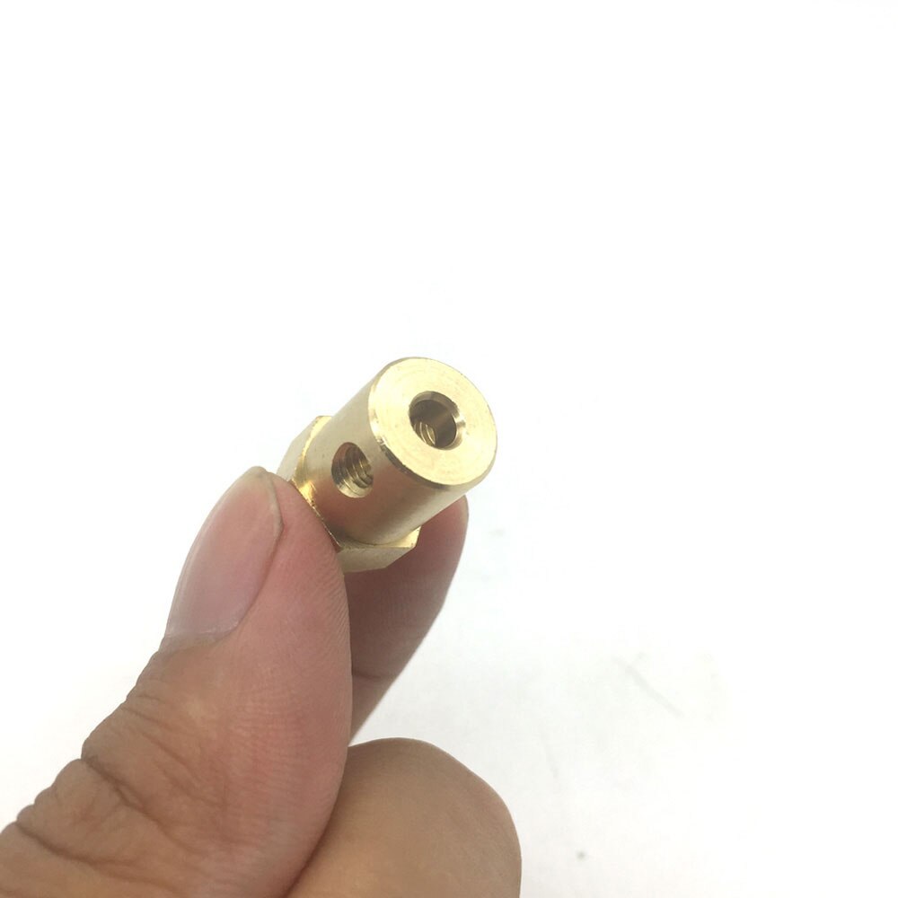 Bringsmart DC Gear Motor Coupling 3mm 4mm 6mm 8mm Inner Bore Gear Motor Hexagonal Coupling With Screw For DIY Toy Car Motor