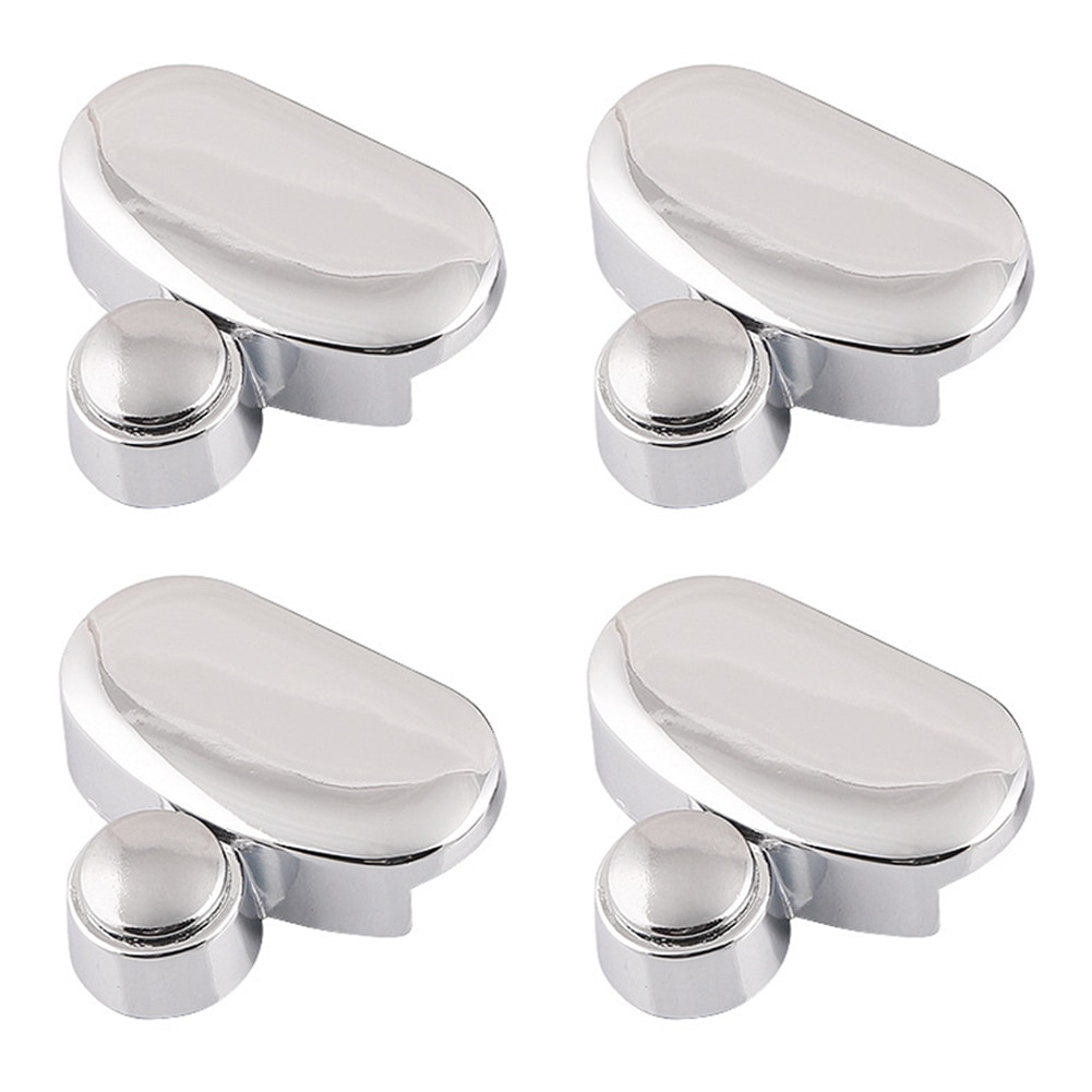 4 stk hylde support badeværelse tilbehør glas klemme fast montering holder zinklegering rustfrit spejl klip hardware hjem moderne