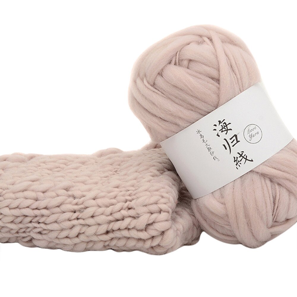 Handmade multicolor knitted yarn ball winter cold protection homemade scarf fiber yarn DIY knitting ball of yarn