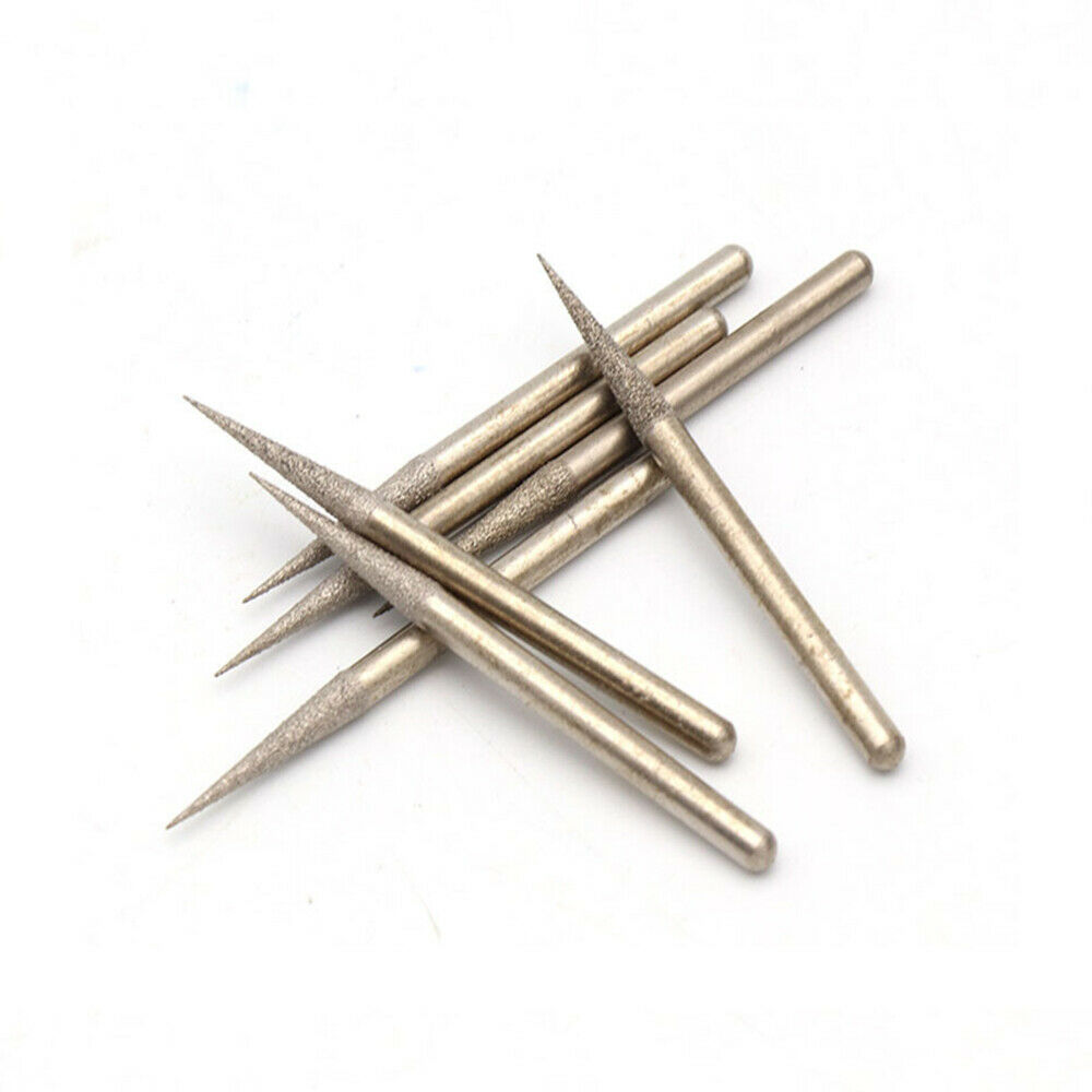 Brocas de diamante para herramienta de grabado de vidrio Dremel, puntas de pulido de 5/10/3mm, 1/2,1 Uds.
