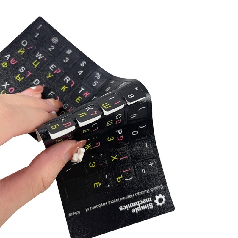 Ersatz-tastaturaufkleber, buchstabenfolie, mehrbuchstabenaufkleber für tablet-laptop  e8be