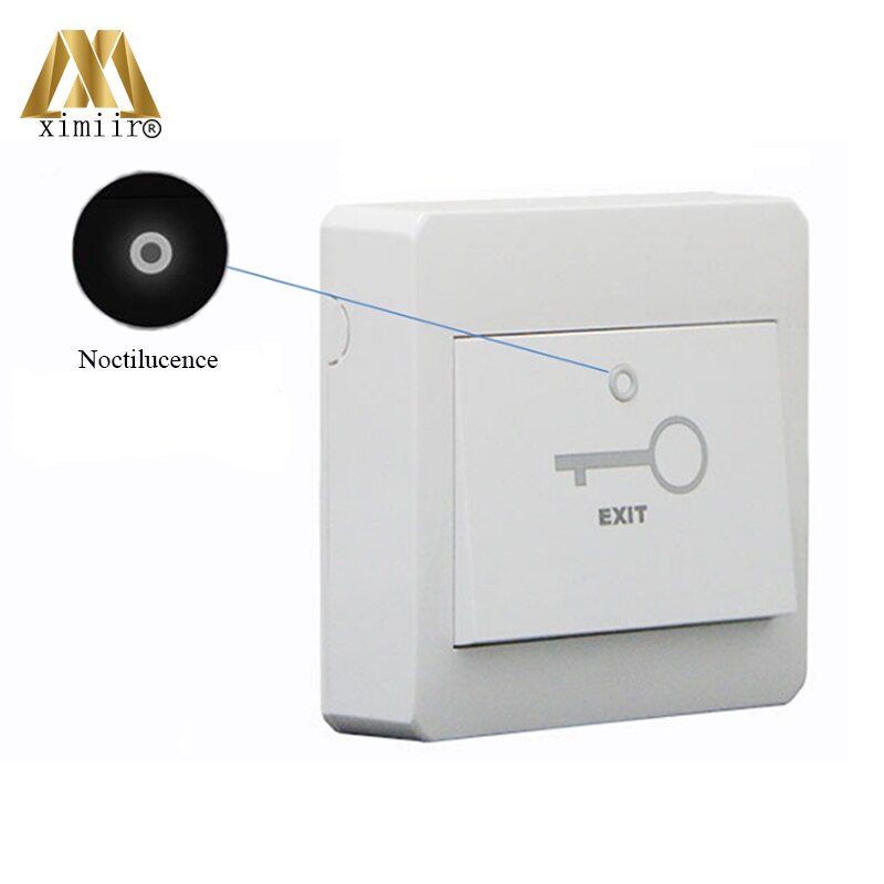 E16 Plastic exit button with back box fireproof material for access control system use