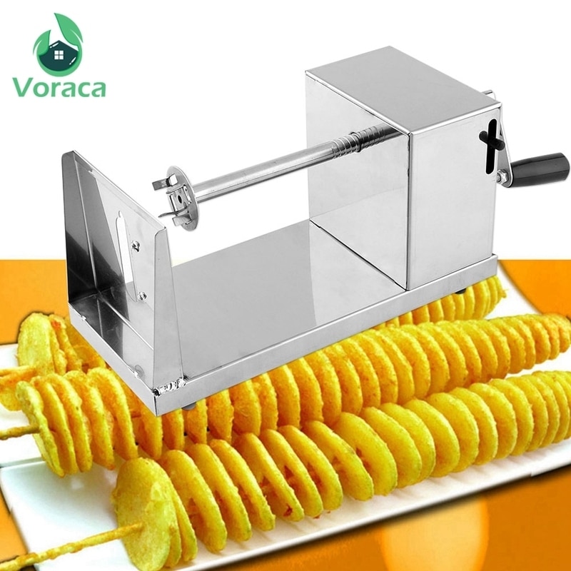 Spiraal Aardappel Snijmachine Twister Twisted Tornado Aardappelen Snijder Frietjes Snijden Chips Machine Keuken DIY Koken Gereedschap