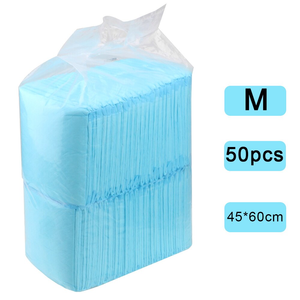 4 Size Super Absorbent Pet Dog Cat Diaper Disposable Healthy Clean Wet Mat Training Pee Pads For Cats Dog Pet Supplies: M