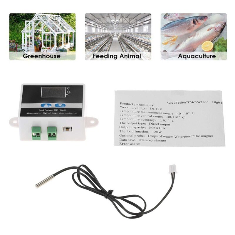 Waterdichte Intelligente Digitale Display Aquarium Temperatuurregelaar Aquarium Water Koeler Led Display Controle Huis