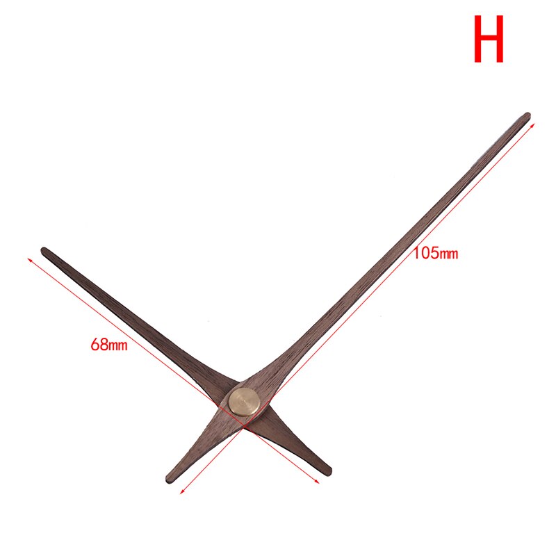 1PC Wooden Pointers DIY Wall Clock Hands 12 inch Clock Needle Quartz Replace Parts: H