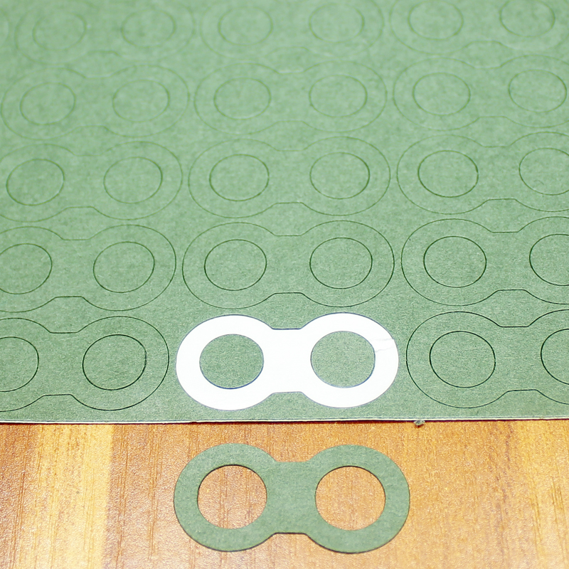 100pcs/lot 26650 lithium battery insulation pad battery assembly positive and negative highland barley paper pad patch: Yellow