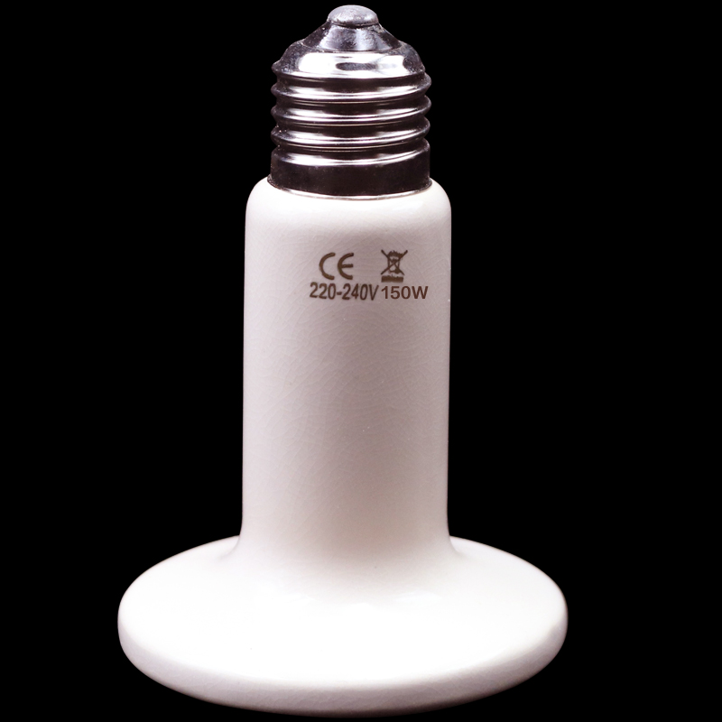 Lámpara de calefacción de cerámica infrarroja para reptiles, emisor de calor, Bombilla de cerámica de 220V, 25W, 50W, 75W, 100W, 150W, 200W: 220V 150w