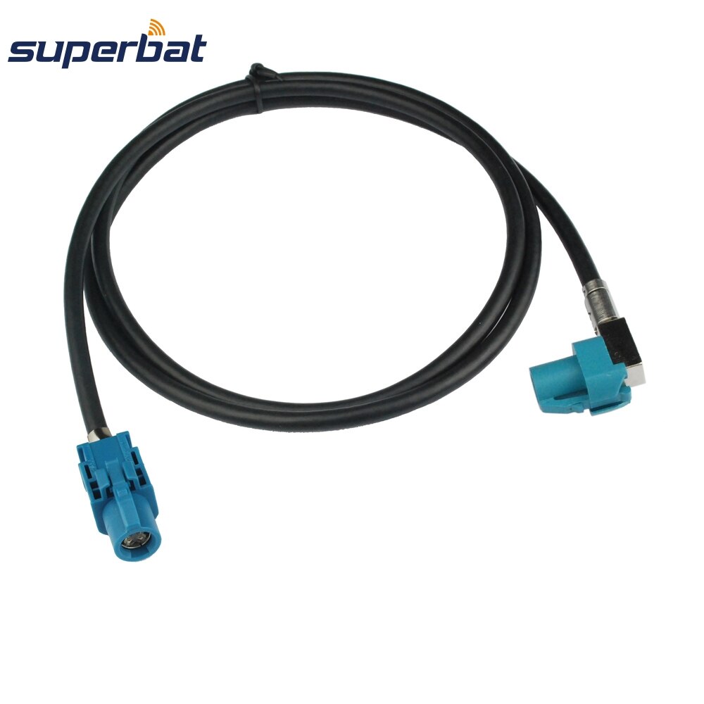 Superbat, conjunto de Cable HSD para vehículo, conector hembra RA de código Z a conector recto Jack Dacar 535, Cable de 4 núcleos para BMW Benz