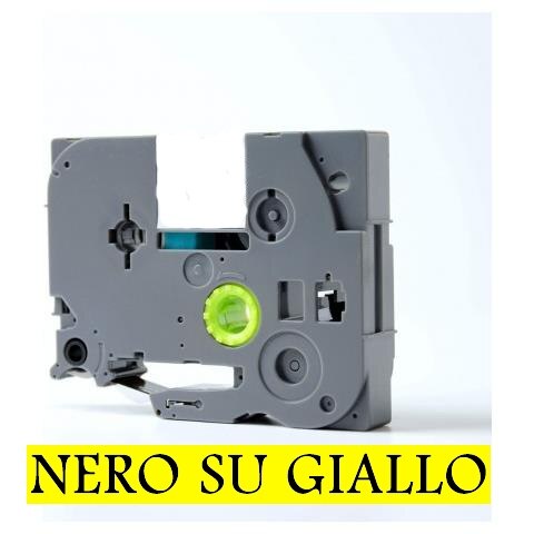 9 Mm X 7 M Gelamineerde Tape Compatibel Voor Dymo S0720730 (40918) Zwart Op Geel