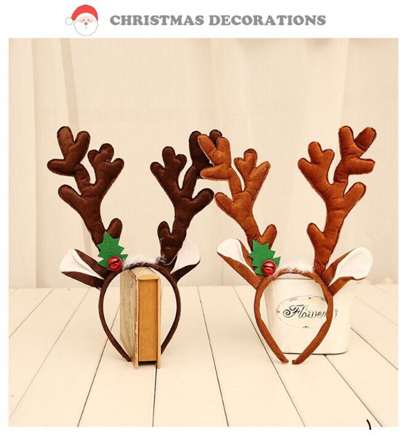 Rendier hoofdband hoorns cosplay gewei kerst hertenoren hoofdband kerst haaraccessoires voor volwassenen kerstaanbiedingen