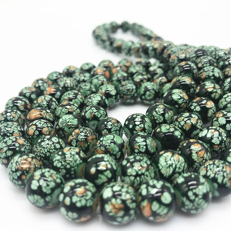 6 8 10 mm Glass Loose Spacer Charm Beads Pattern Making Bracelet Necklace Jewelry #02