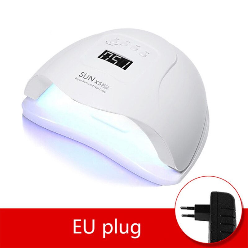 Sun X7 Max UV LED Nail Lamp Nail Dryer With 57 Pcs Leds Manicure Machine Gel Drying Lamp For Fast Curing All Nails Gel Varnish: X5 Max 72W White EU