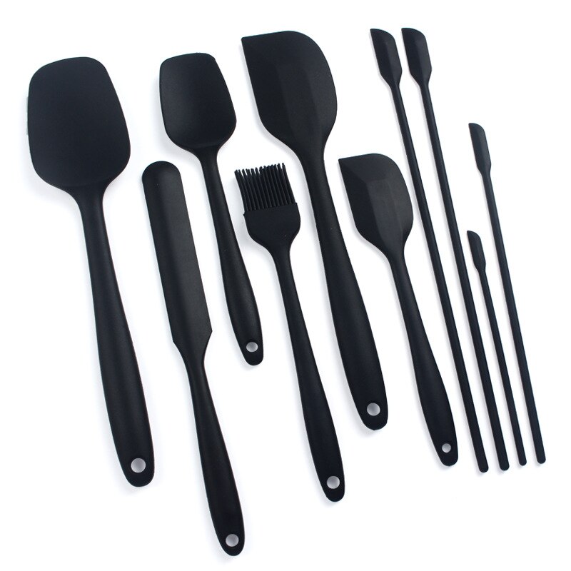 10PCS Silicone Spatula Kitchenware Baking Spatula Set Silicone Cake Spatula Baking Accessories Baking Silicone