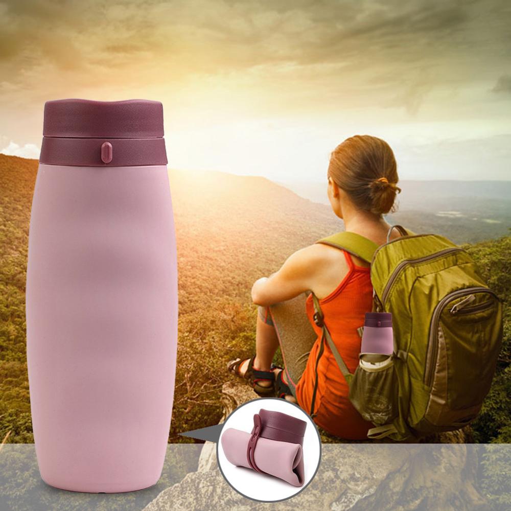 Bouteille d'eau de vélo Portable Silicone bouteille pliante sport boisson tasse réutilisable voyage bouteille d'eau vélo accessoire