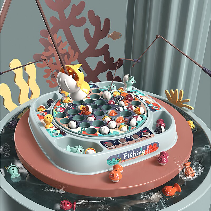 Kinderen Speelgoed Speelhuis Simulatie Baby Vissen Speelgoed Kinderen Elektrische Roterende Muziek Licht Ouder Kind Interactie Voor