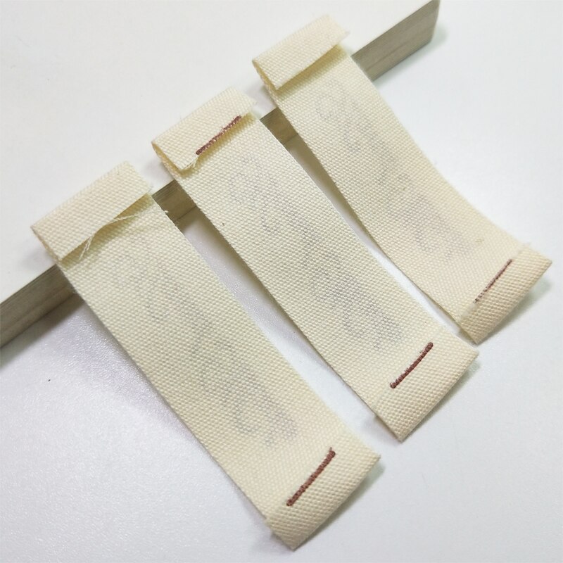 Handgjorda bomullsetiketter för kläder tryck handgjord etikett offwhite plagg taggar anpassade handarbete tyg sy tag