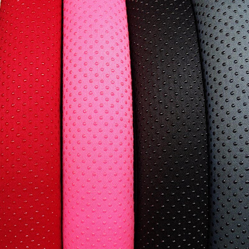 Auto Wheel Covers Car Steering Wheel Cover Silicone Cloth Wrap Fabric Particles Massage Non-slip Sport Style Car Seat Cushion