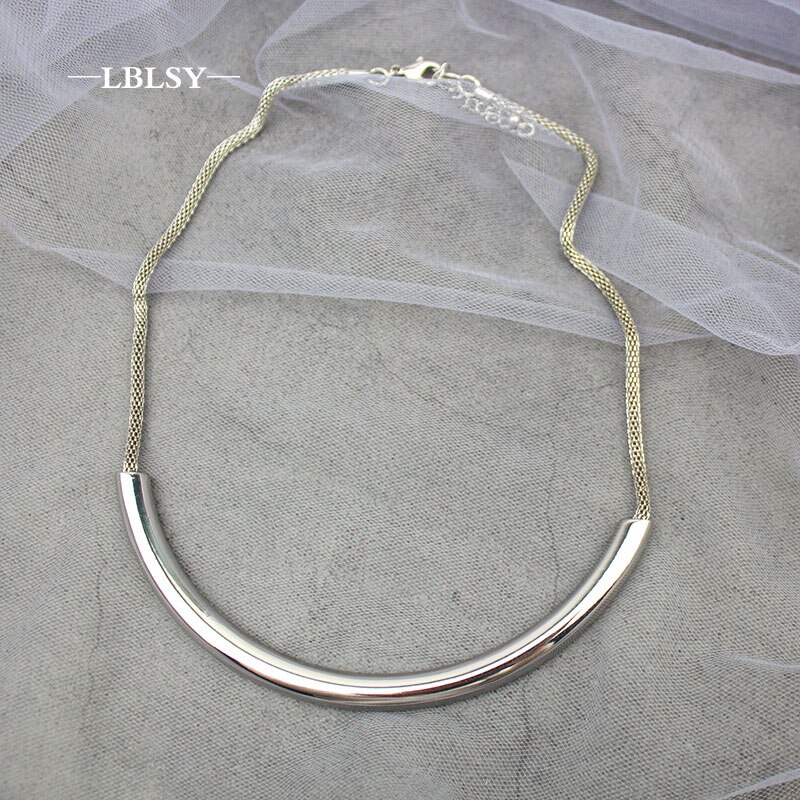 Simple Women Twist Oblate Wide Chain Necklace Party Jewelry Birthday Hip Hop Male Female Accessor