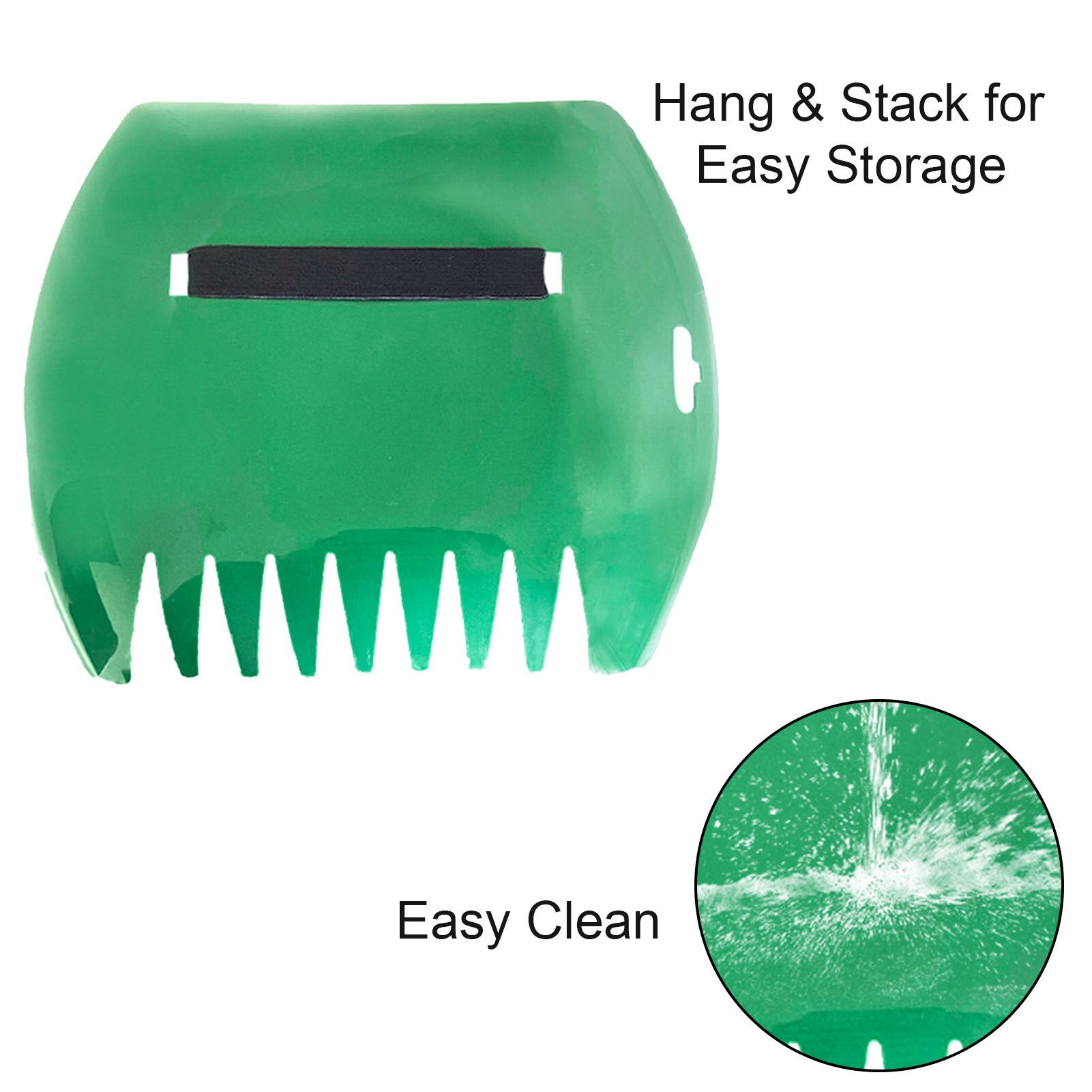 1 Pair Leaf Picking Rake Garden Garbage Cleaner Tools Large Leaf Grabber For Easy To Grab Leaves Debris And Body Protection