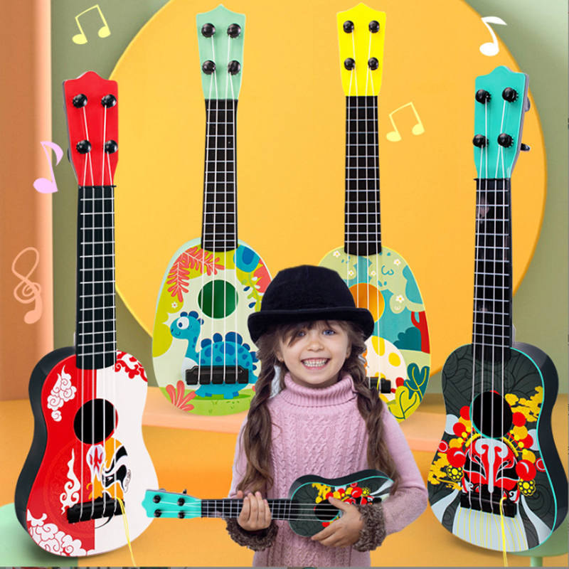 Dropship Kid MinUkulele chitarra strumenti musicali giocattolo scuola per bambini gioca gioco musica interesse sviluppo giocattolo regalo Montessori