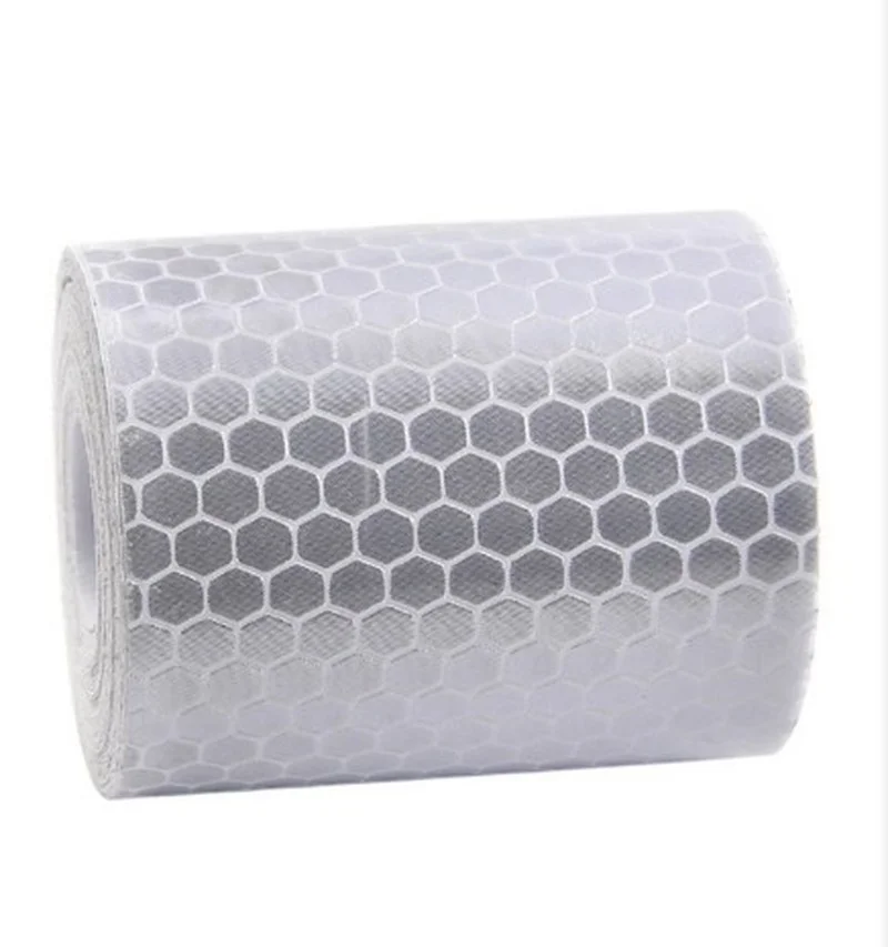 Safety Mark Reflective Tape Sticker Car Styling Self Adhesive Warning Tape Automobiles Motorcycle Reflective Strip: WHITE