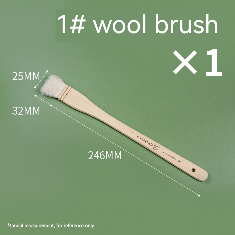 Brush Pen 1/2/3pc set Memory Nylon Penselen Set voor Acryl Olie Tekening Aquarel Houten Schilderij Penseel Gereedschap Kunstbenodigdheden: WHITE