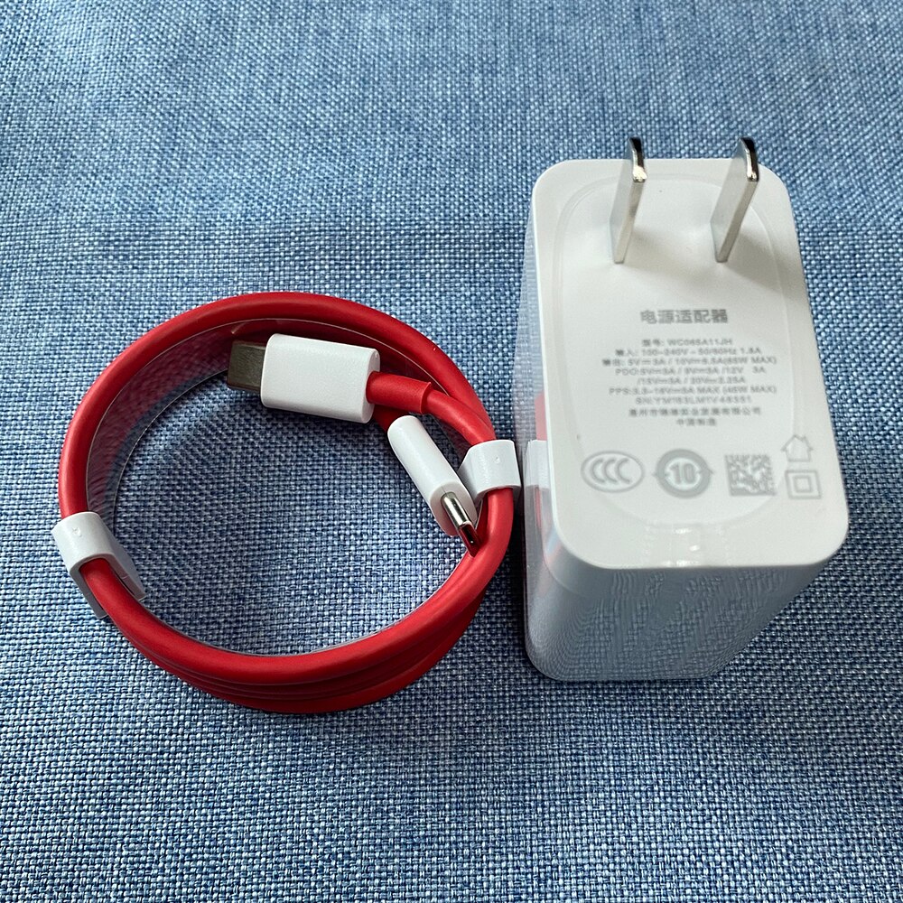 Original oneplus warp charge 65w schnellladegerät mit eu-, au-, us- und uk-stecker, usb-c-auf-usb-c-kabel für oneplus 9 pro , 9r , 8t nord 2 5g und ipad: Kr