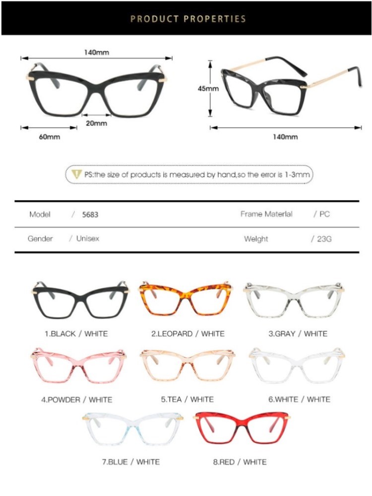 Nuevas gafas de ojo de gato sexis para mujer, gafas transparentes de de , gafas transparentes Vintage, gafas con montura óptica