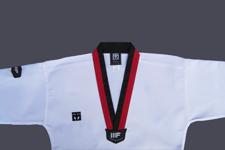 WTF Mooto taekwondo Doboks Kleidung Art Erwachsene MOOTO ITF Karate anzug Taekwondo Uniform Komfortable Größe XXXS-XXXL