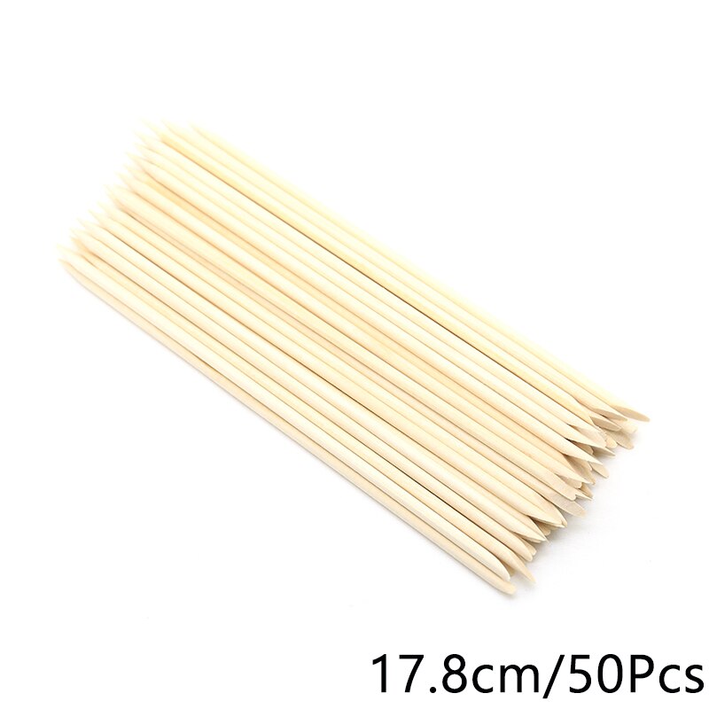 manicura uñas pedicura palos de madera Removedor de cutículas para manicura y pedicura, herramientas de Arte de uñas, palitos de madera naranja, recolector de diamantes de imitación, suministros de cuidado, 100 piezas: Gris